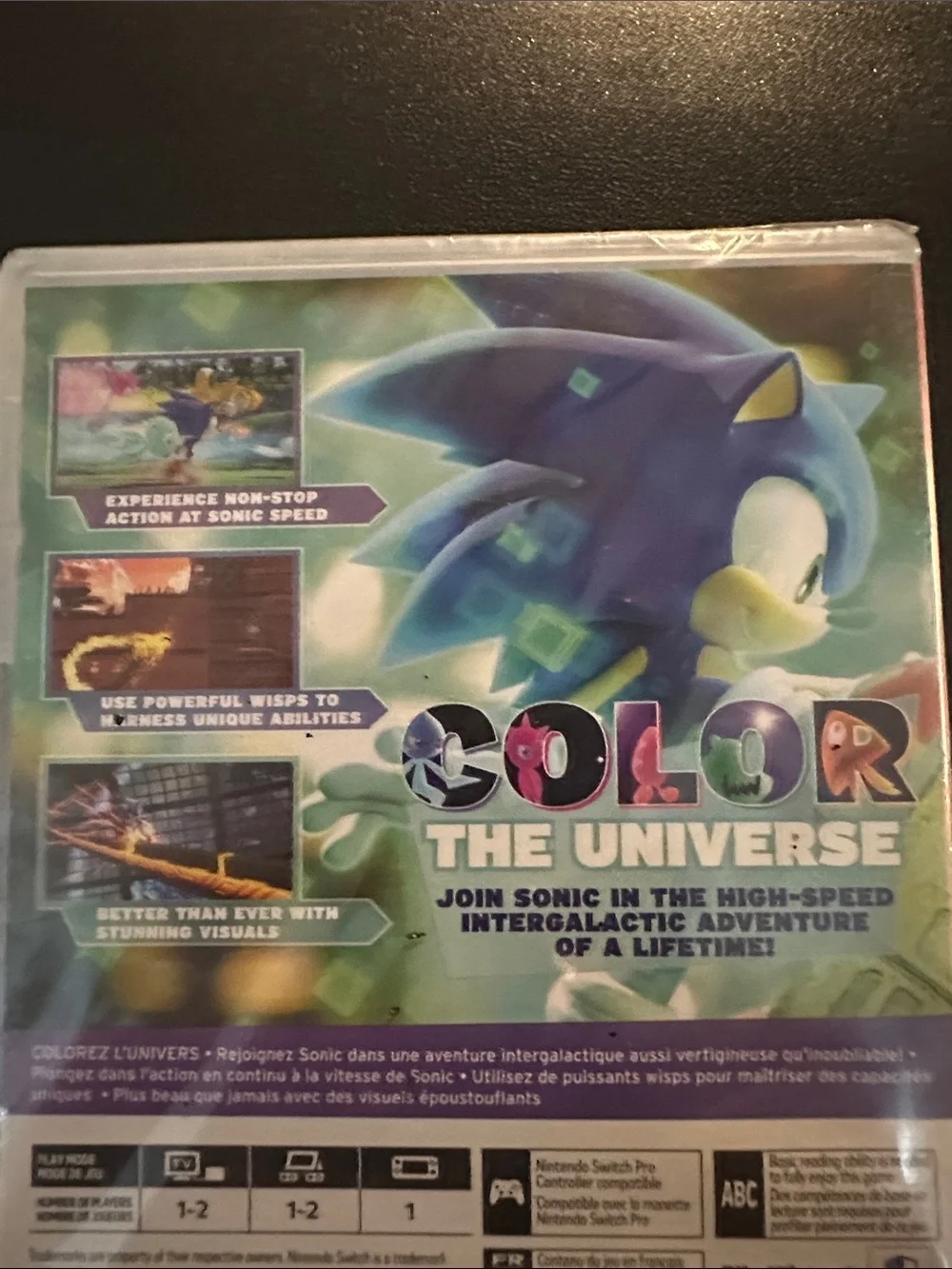 Nintendo Sonic Colors Ultimate - Blue, Purple, Yellow